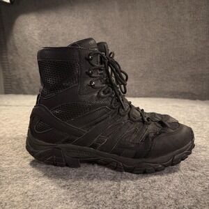 Merrell Moab 2 Tactical Boots Mens 11 Black Waterproof Vibram Zip Hiking Shoes